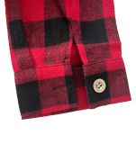 Women Autumn/Winter Metallic Button Plaid Print Dress
