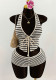 Women Sexy Striped Swimwear Two-Piece Set