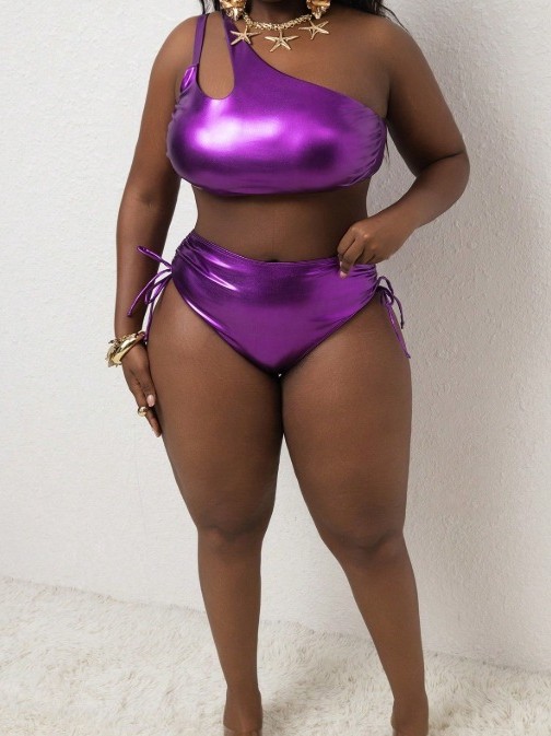 Plus Size Two-Piece Bikini Swimsuit