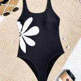 Women Sexy One-Piece Printed Slim Fit Swimwear
