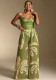 Women Slim Fit One-Piece Swimsuit Wide Leg Pants Two-Piece Swim Set