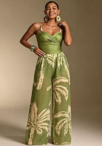 Women Slim Fit One-Piece Swimsuit Wide Leg Pants Two-Piece Swim Set Women Slim Fit One-Piece Swimsuit Wide Leg Pants Two-Piece Swim Set