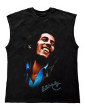 Women American Hip-Hop Print Sleeveless Summer Tank Top