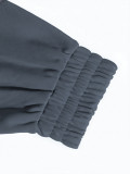 Women Casual Color-Block Striped Hooded Wide-Leg Pants Two-Piece Set