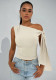 Summer Women Slim Tie Knot Slash Shoulder Sleeveless Top