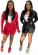Women Sexy Casual Long Sleeve Sport Shorts Set