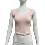Women Street V-Neck Slim Fit Tank Vest