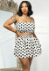 Women Polka Dot Sexy Tank Top Skirt Two-Piece Set
