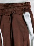 Women Sport Casual Side Stripe Long Sleeve Zipper Jacket Wide-Leg Pants Two-Piece Set