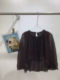 Autumn Women Elegant Round Neck Irregular Shirt
