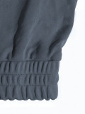 Women Casual Color-Block Striped Hooded Wide-Leg Pants Two-Piece Set
