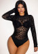 Women Leopard Print Mesh Sexy Jumpsuit