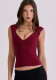 Women Street V-Neck Slim Fit Tank Vest