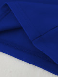 Summer Women Career Solid Sleeveless Blazer Tie Waist Pants Two-Piece Set