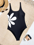 Women Sexy One-Piece Printed Slim Fit Swimwear