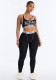 Sexy Black Women Printed Slim Fit Tank Top Pants Set