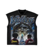 Women American Hip-Hop Print Sleeveless Summer Tank Top