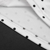 Women Polka Dot Halter Neck Tank Top Cropped Pants Two-Piece Set