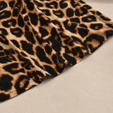 Women Sexy See-Through Leopard Print Nightdress