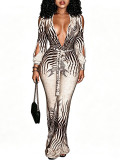 Women Sexy V-Neck Jumpsuit
