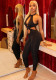 Women casual backless halter neck solid jumpsuit