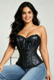 Women corset pu-leather corset