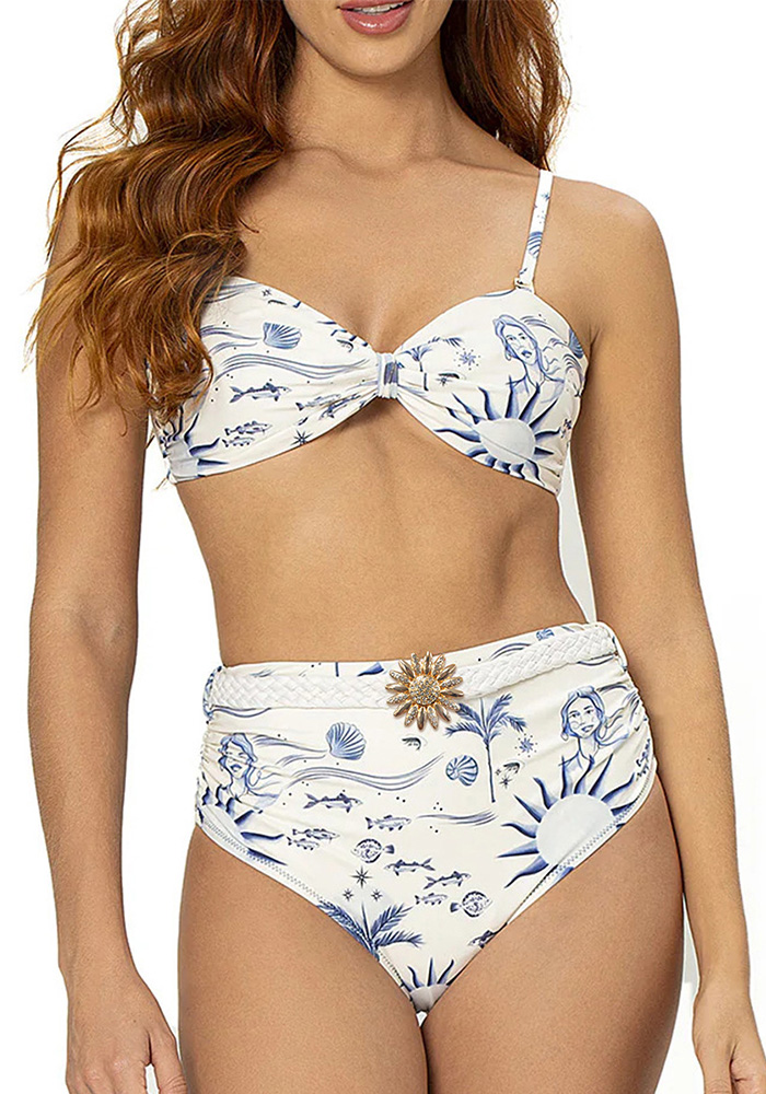 Strapless Two-Piece Swimsuit for Pool & Beach