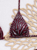 Women Halter Neck Lace-Up Sexy Swimwear Two Pieces