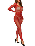 Women Beaded V-neck bodysuit sexy lingerie
