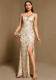 Women Spring Summer V-Neck Backless Lace-Up Evening Gown（Processing time need 3-6 days）