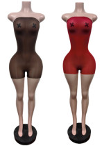 Women Strapless Sleeveless Jumpsuit Women Strapless Sleeveless Jumpsuit