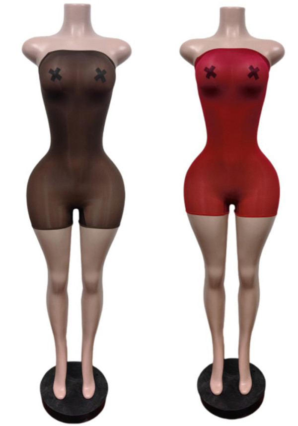 Women Strapless Sleeveless Jumpsuit