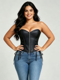 Women corset pu-leather corset
