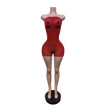 Women Strapless Sleeveless Jumpsuit