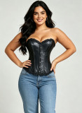 Women corset pu-leather corset