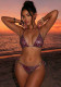Women Halter Neck Lace-Up Sexy Swimwear Two Pieces