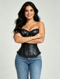 Women corset pu-leather corset