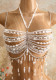 Women Vest Beaded Tassel Crop Top