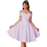 Women formal party off-shoulder evening dress（Processing time need 3-6 days）