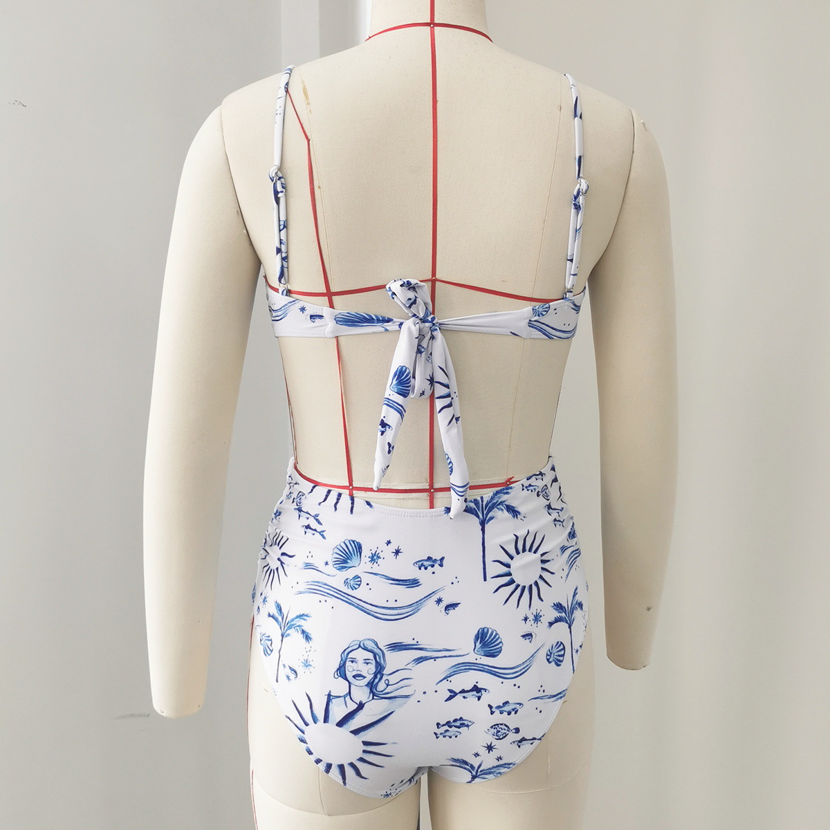 Strapless Two-Piece Swimsuit for Pool & Beach