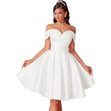 Women formal party off-shoulder evening dress（Processing time need 3-6 days）