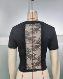 Women's Spring Summer Outdoor Wear Short Sleeve Slim-Fit T-Shirt Top