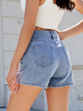 Women's Fashion Beaded Denim Shorts