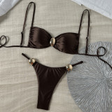 Women Sexy Strapless Swimwear Two Pieces