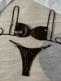 Women Sexy Strapless Swimwear Two Pieces