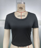 Women's Spring Summer Outdoor Wear Short Sleeve Slim-Fit T-Shirt Top