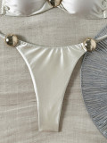 Women Sexy Strapless Swimwear Two Pieces