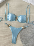 Women Sexy Strapless Swimwear Two Pieces