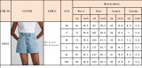 Women's Fashion Beaded Denim Shorts