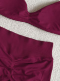 Women Seamless Stretch Yoga Halter Neck Tank Top Yoga Pants Fitness Two-Piece Set